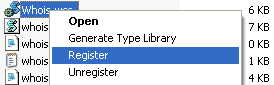 Register a WSC file