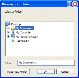 Browse Folder dialog (Shell.Application)