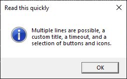 Simple VBScript popup dialog