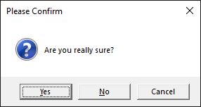 PowerShell message box requiring an answer